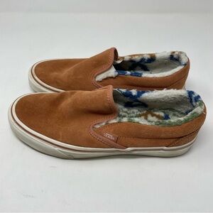 Vans Classic Sunburn Marshmallow Sherpa-Lined Suede Sneakers – Size 8
